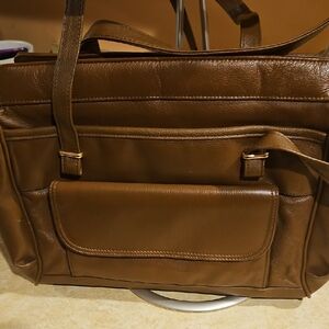 Brown Leather Tote Bag